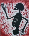 16x20 Silhouette Skelouette Canvas