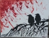 11x14 Silhouette Ravens